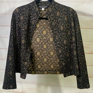 St John Evening by Marie Grey 2 Piece Pant Suit Size 4 Sequins